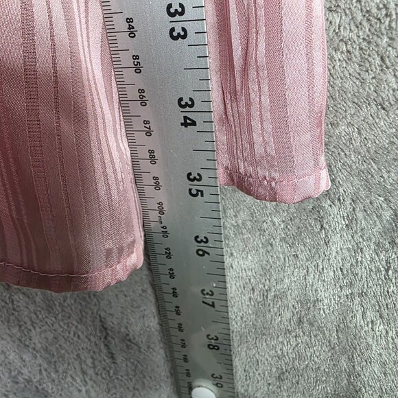 Womens Emma & Michele Pink Tiered Dress Ruffle Sleeveless V Neck Polyester XL - Picture 9 of 10